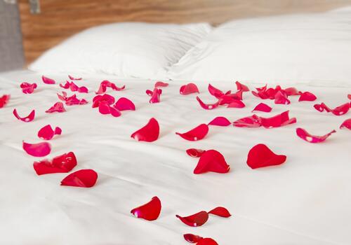 valentýn v posteli
